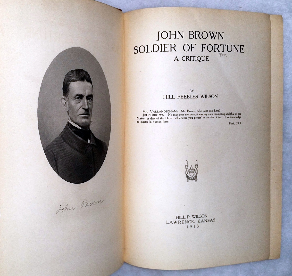 Image for John Brown, Soldier of Fortune: A Critique
