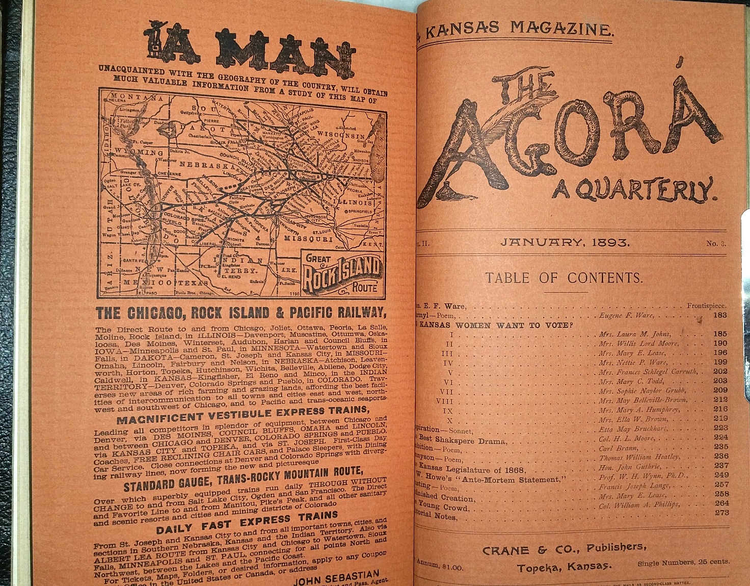 The Agora: A Quarterly (A Kansas Magazine, Vol II)