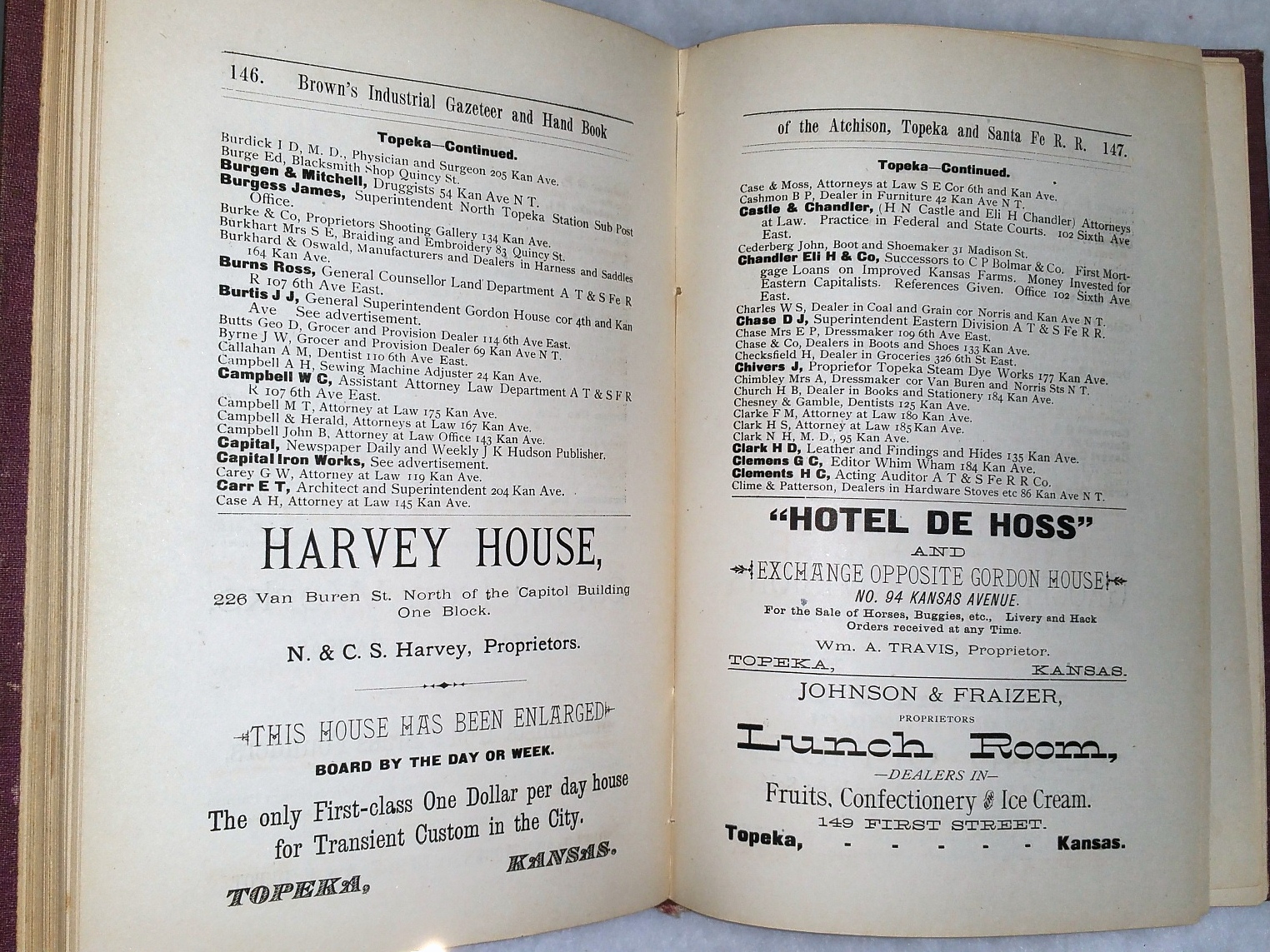 Image for Brown's Industrial Gazeteer and Hand-Book of the Atchison, Topeka & Santa Fe R. R. Brown's Industrial Gazeteer and Hand-Book of the Atchison, Topeka & Santa Fe R. R.