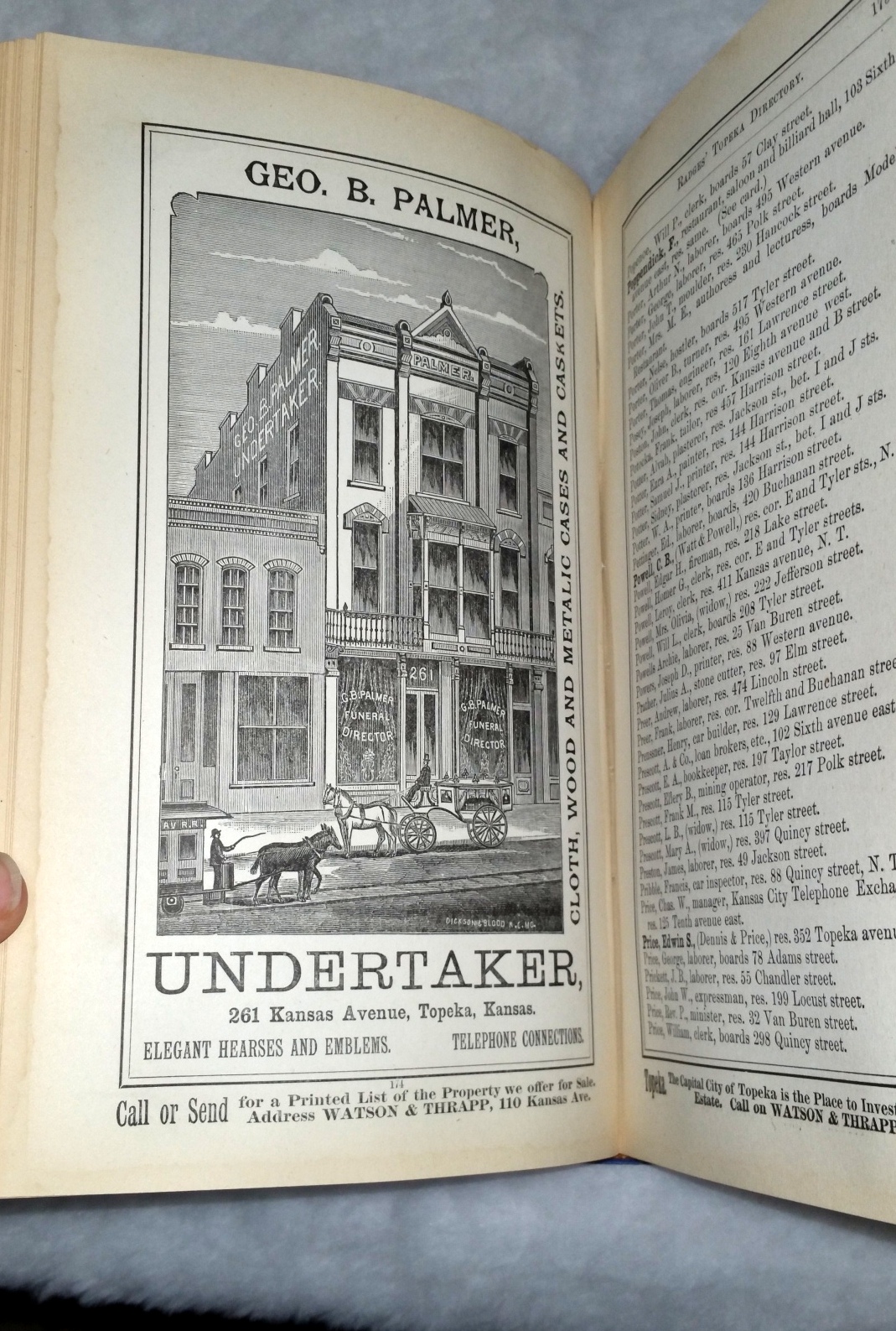 Radges' Seventh Biennial Directory of the City of Topeka for 1883