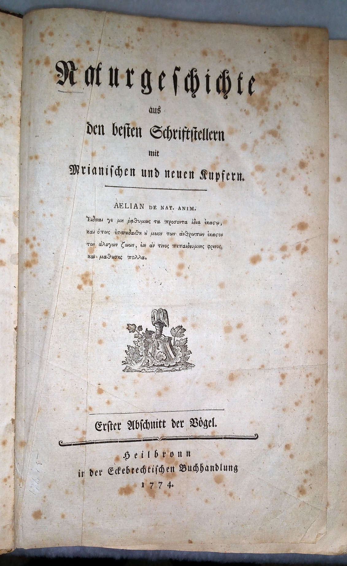 Image for Naturgeschichte Aus Den Besten Schriftstellern Mit Merianischen Und Neuen Kupfern, Erster Abschnitt der Vogel - Sechster Abschnitt des Vogels Naturgeschichte Aus Den Besten Schriftstellern Mit Merianischen Und Neuen Kupfern, Erster Abschnitt der Vogel - Sechster Abschnitt des Vogels