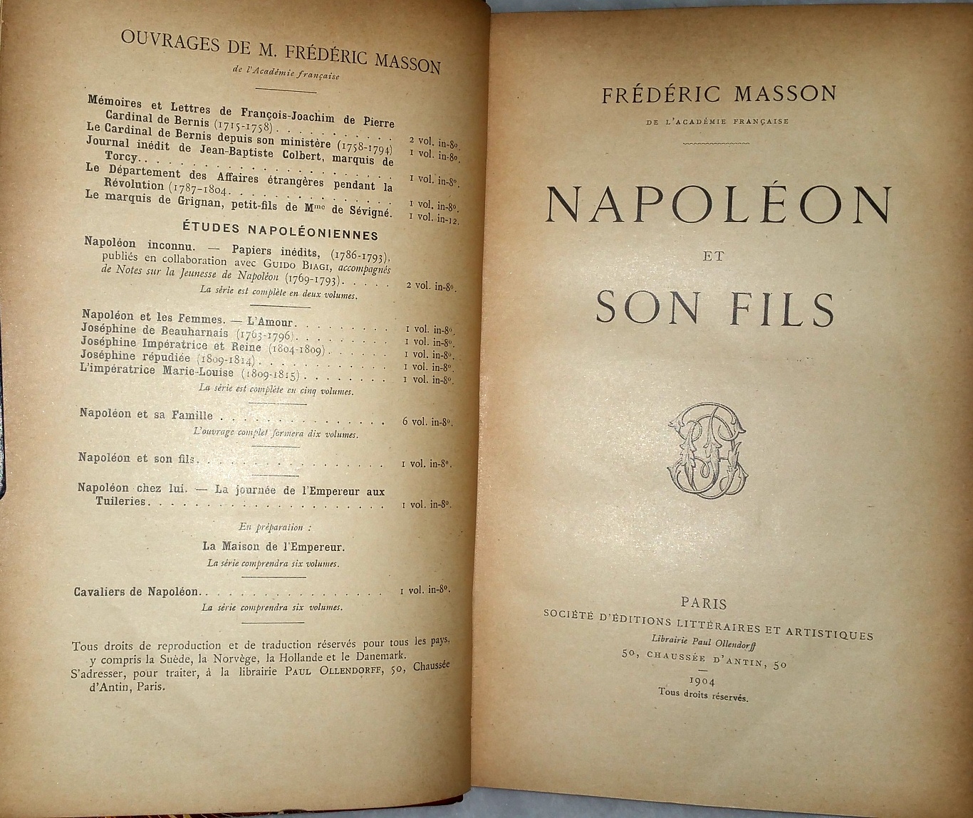 Image for Napoleon et Son Fils