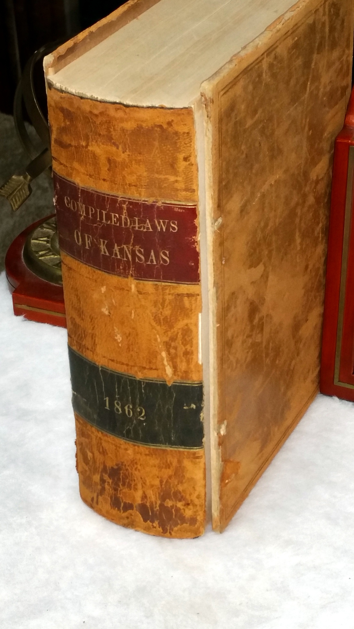 Image for General Laws of the State of Kansas in Force at the Close of the Session of the Legislature Ending March 6th, 1862, to which is Appended the Constitution... Treaty of Cession, Organic Act, Constitution of the State of Kansas, and the Act of Admission