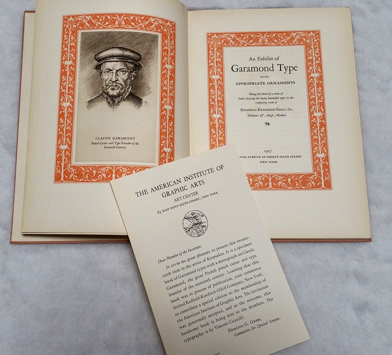 Image for An Exhibit of Garamond Type with Appropriate Ornaments, Being the third of a series of Books Showing the Many Beautiful types in the Composing Room of Redfield-Kendrick-Odell Co. Printers and Maps Makers