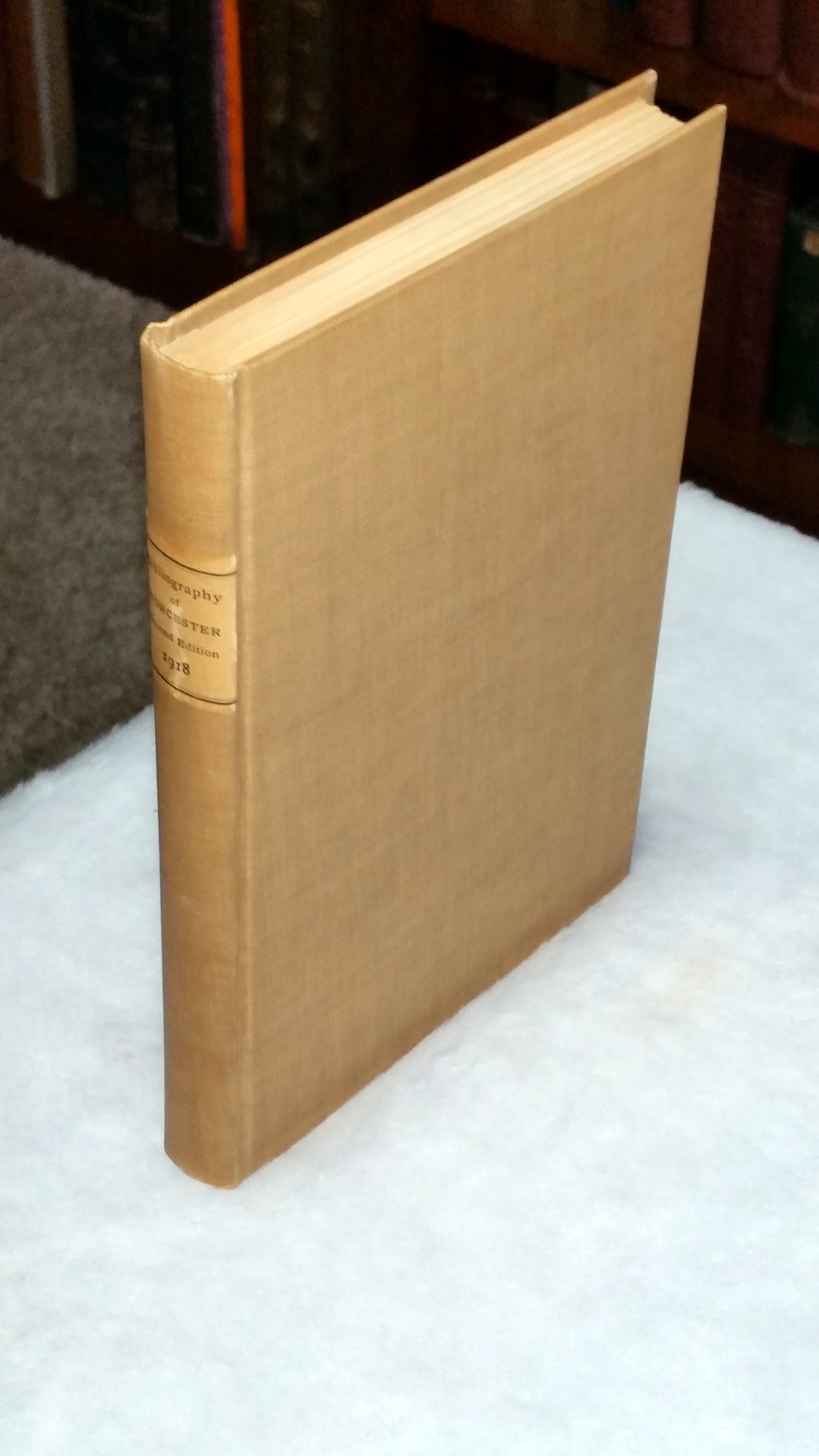 Image for Bibliography of Worcester:  A List Of Books, Pamphlets, Newspapers and Broadsides, Printed In the Town of Worcester, Massachusetts, from 1775 to 1848.  With Historical and Explanatory Notes