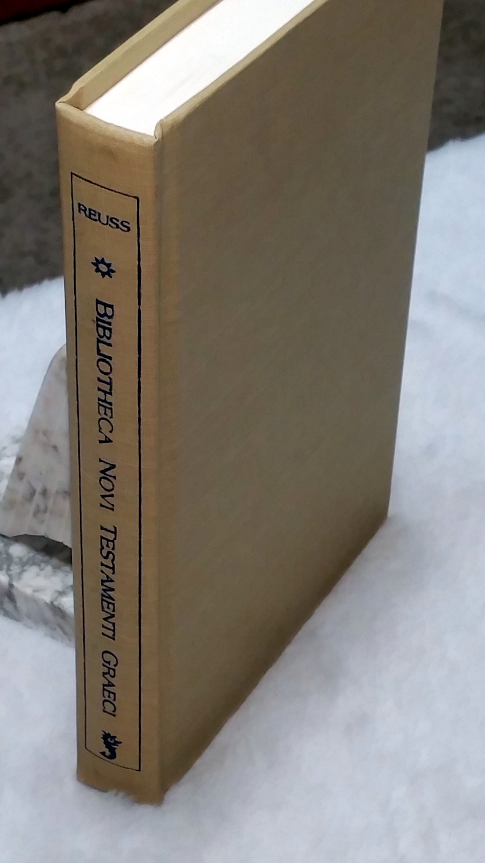 Image for Bibliotheca Novi Testamenti Graeci Cuius Editiones Ab Initio Typographiae Ad Nostram Aetatem Impressas
