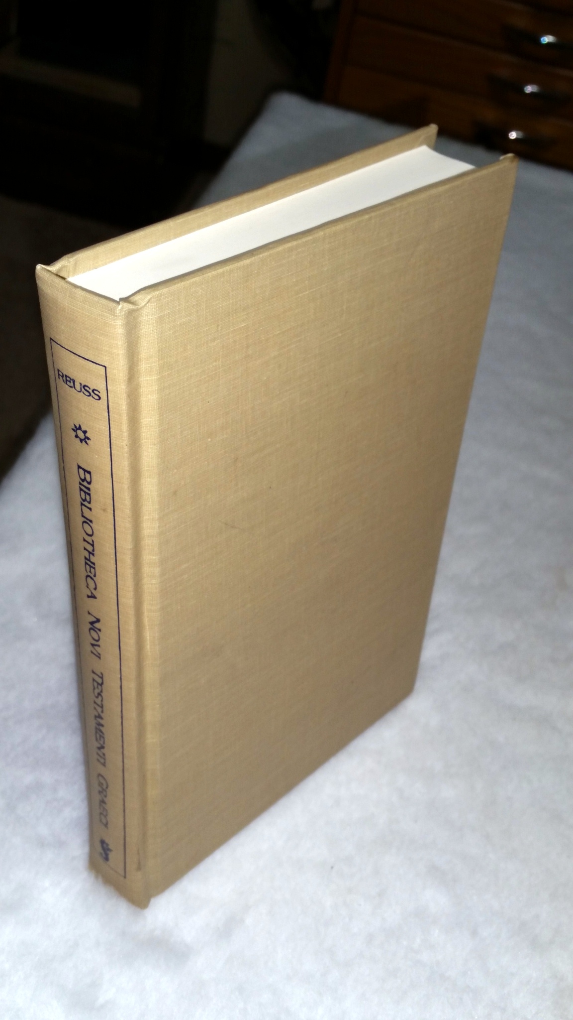 Image for Bibliotheca Novi Testamenti Graeci Cuius Editiones Ab Initio Typographiae Ad Nostram Aetatem Impressas
