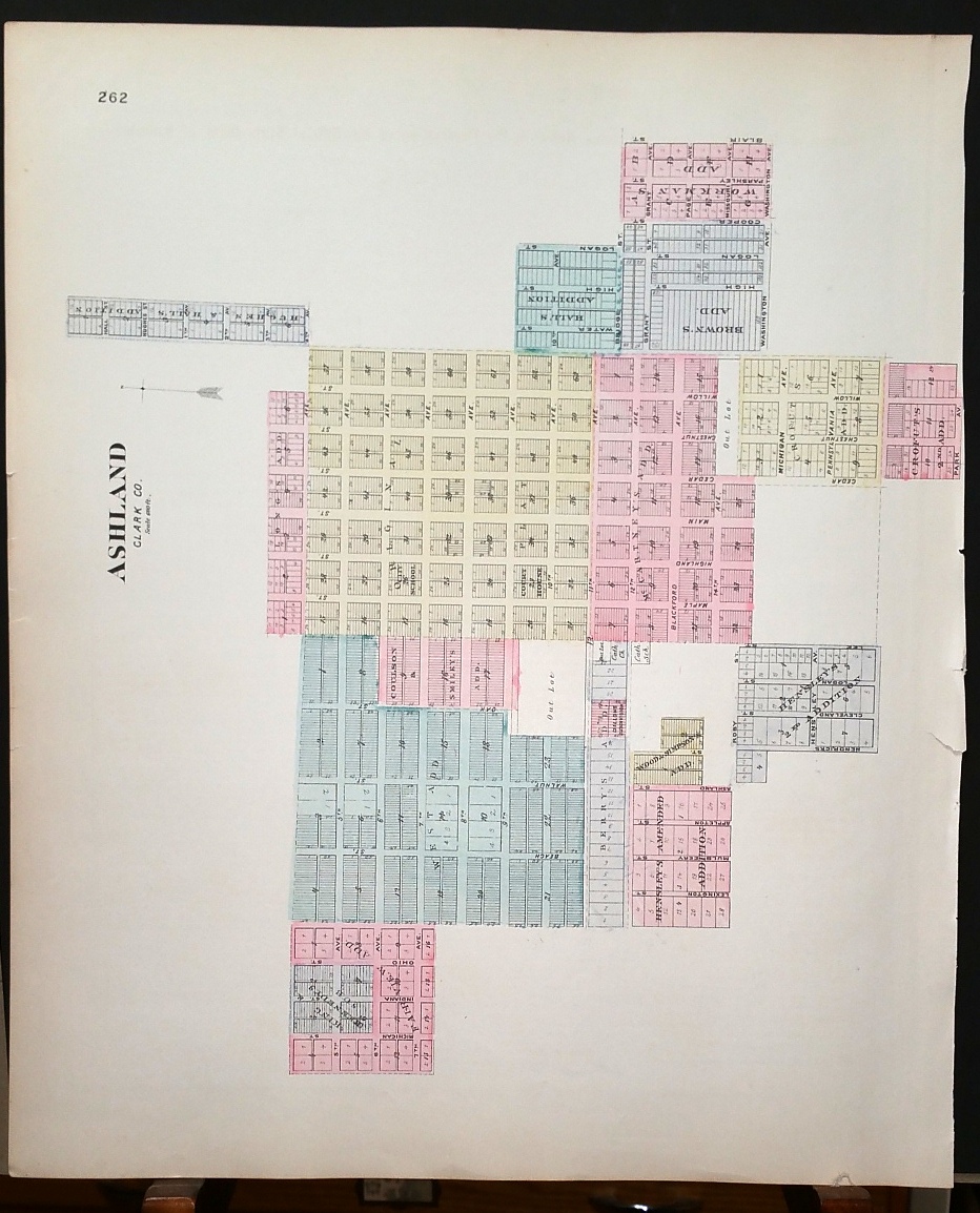 [Map] Clark County, Kansas [backed with] Ashland (of Clark Co.)