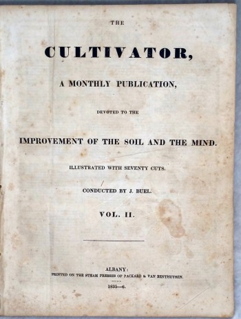 Image for The Cultivator, A Monthly Publication Devoted to the Improvement of the Soil and the Mind, Vol. II