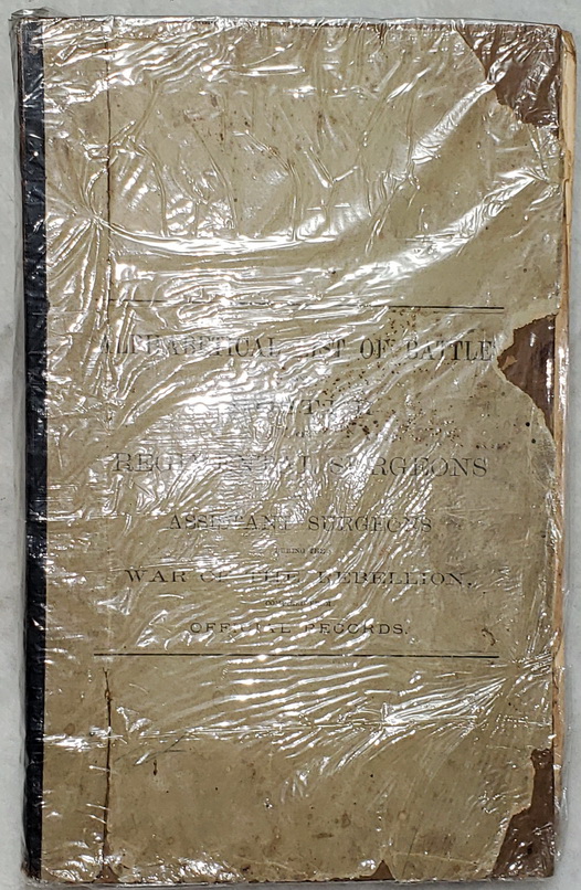 Image for An Alphabetical List of the Battles of the War of the Rebellion with Dates from Ft. Sumter, S. C., April 12 and 13, 1861, to Kirby Smith's Surrender, May 26, 1865 Complied from the Official Records of the Office of the Adjutant-General and Surgeon-General