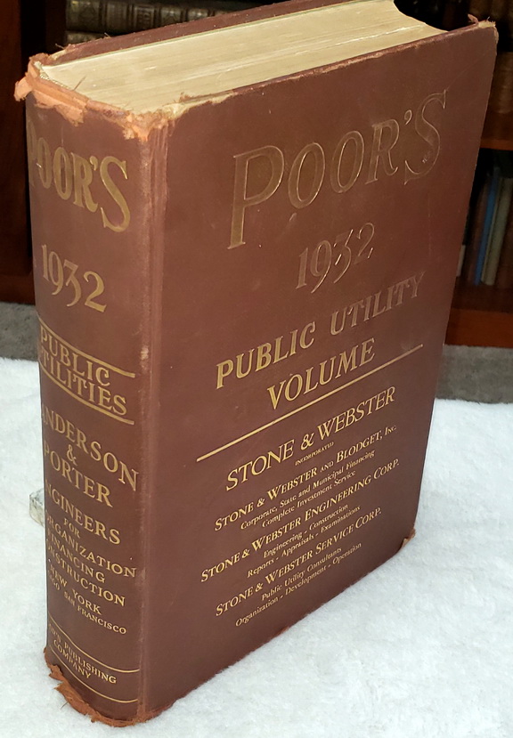 Image for Poor's Public Utility Volume, 1932: Seventy-Second Anniversary Edition, 1860-1932