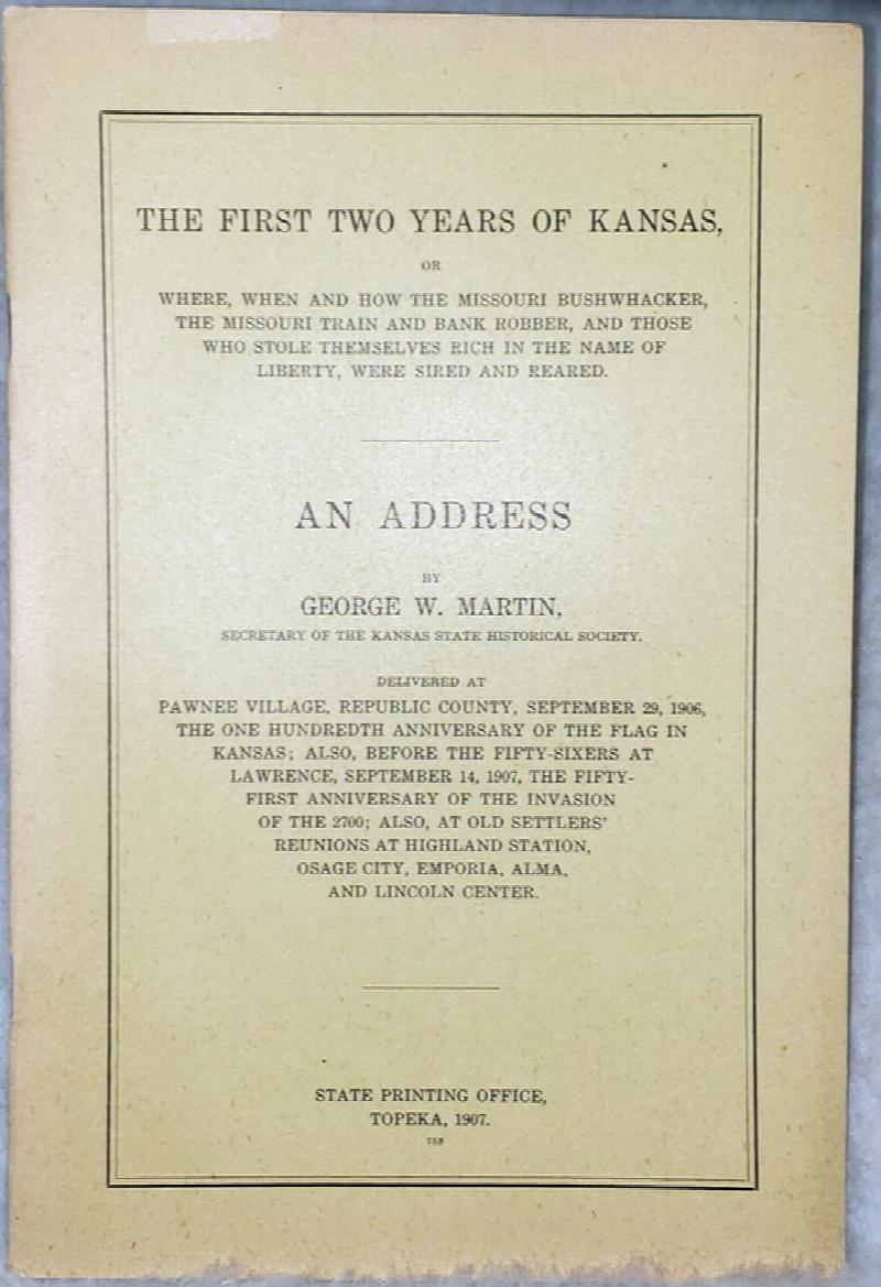 Image for The First Two Years of Kansas...