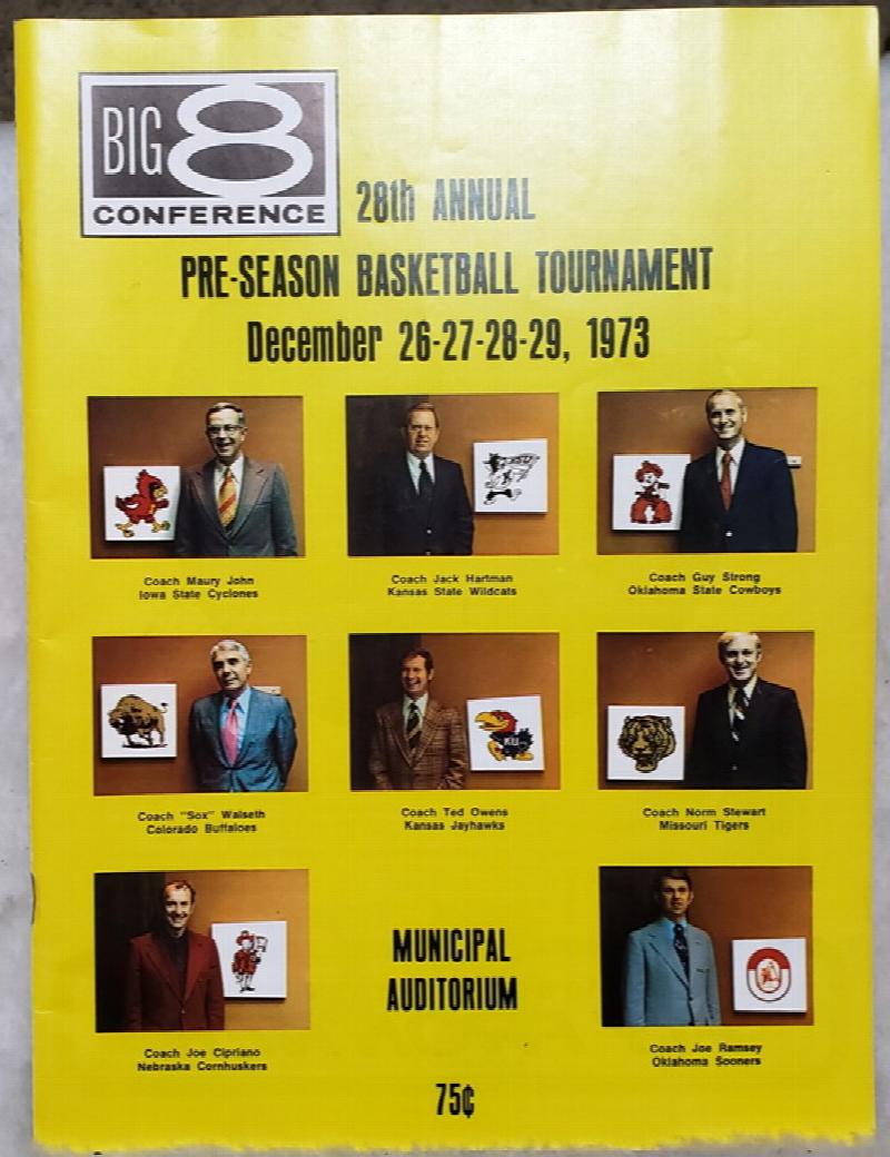 Image for 28th Annual  Pre-Season Basketball Tournament, December 26-27-28-29, 1973...  Big 8 Conference
