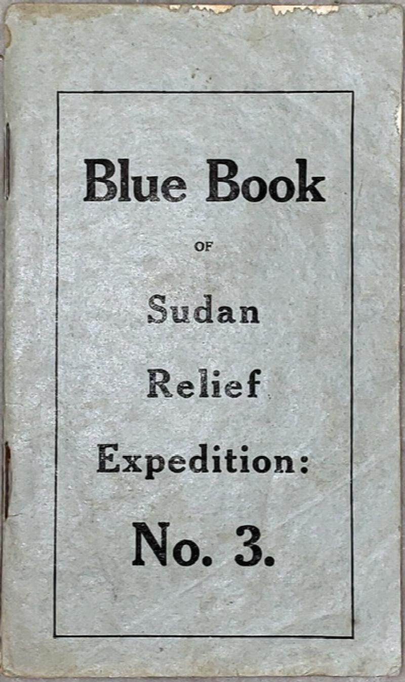 Image for Blue Book of Sudan Relief Expedition:  No. 3.