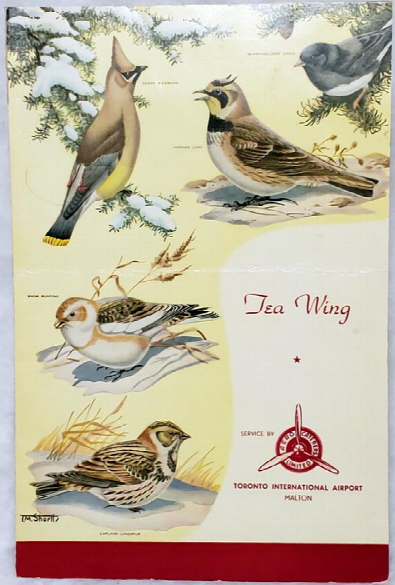 Image for Tea Wing [Menu] Service By Aero Caterers Limited, Toronto International Airport, Malton