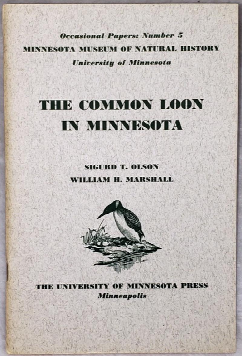 Image for The Common Loon in Minnesota (Minnesota Museum of Natural History Occasional Papers: Number 5)