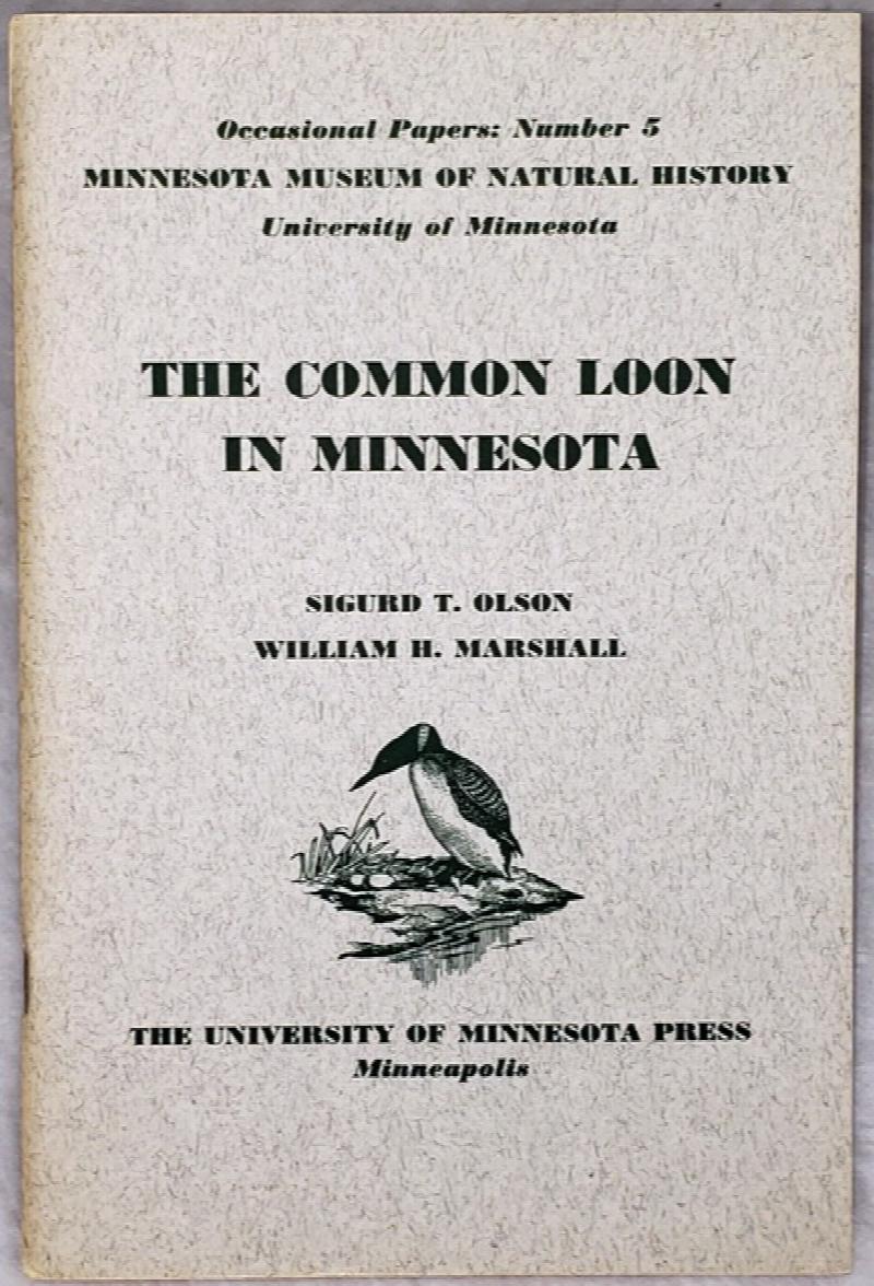 Image for The Common Loon in Minnesota (Minnesota Museum of Natural History Occasional Papers: Number 5)
