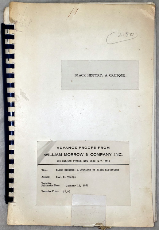 Black History: A Critique [Published as 