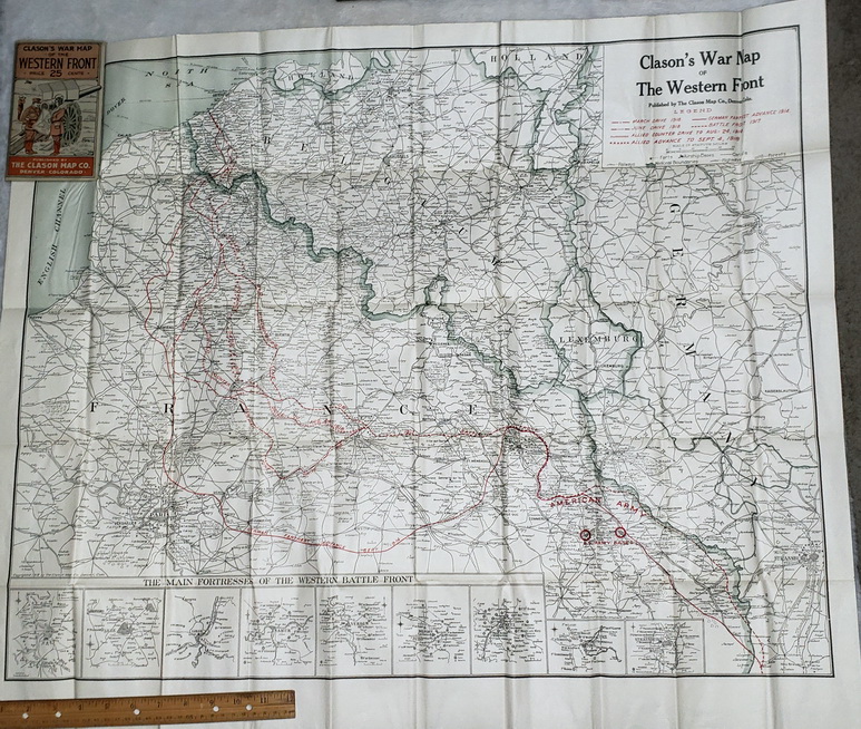 Clason's War Map of the Western Front