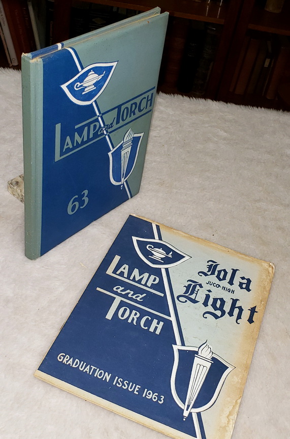 Iola Senior High & Junior College Lamp and Torch for 1963 (Yearbook) [with] Iola Juco-High Lamp Light and Torch (magazine), Graduation Issue, 1963