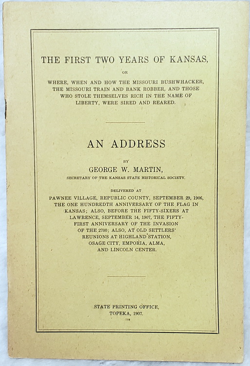 The First Two Years of Kansas.