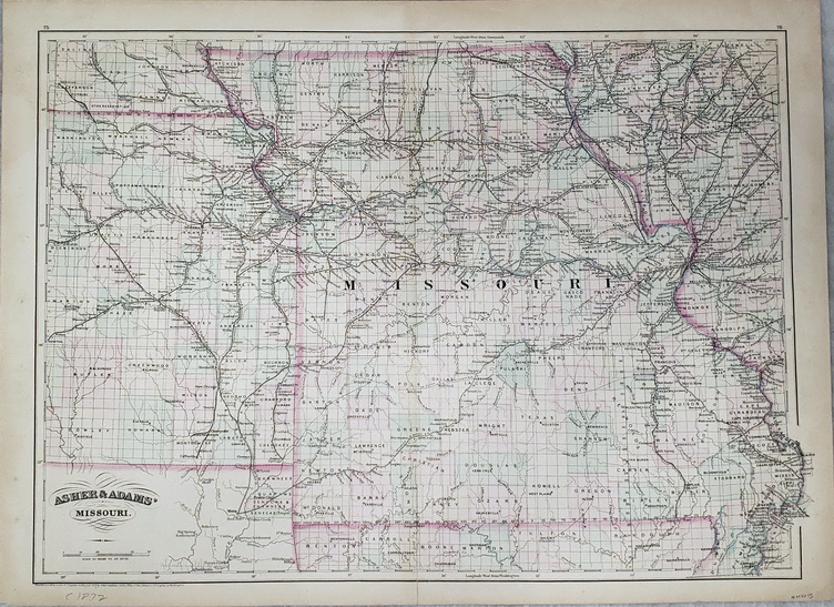 Asher & Adams' Missouri [and Eastern Kansas]