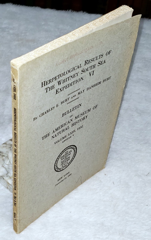 Herpetological Results of the Whitney South Sea Expedition. VI (Bulletin of the American Museum of Natural History, Volume LXIII, 1932, Article V)