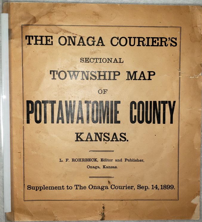 The Onaga Courier's Sectional Township Map of Pottawatomie County, Kansas