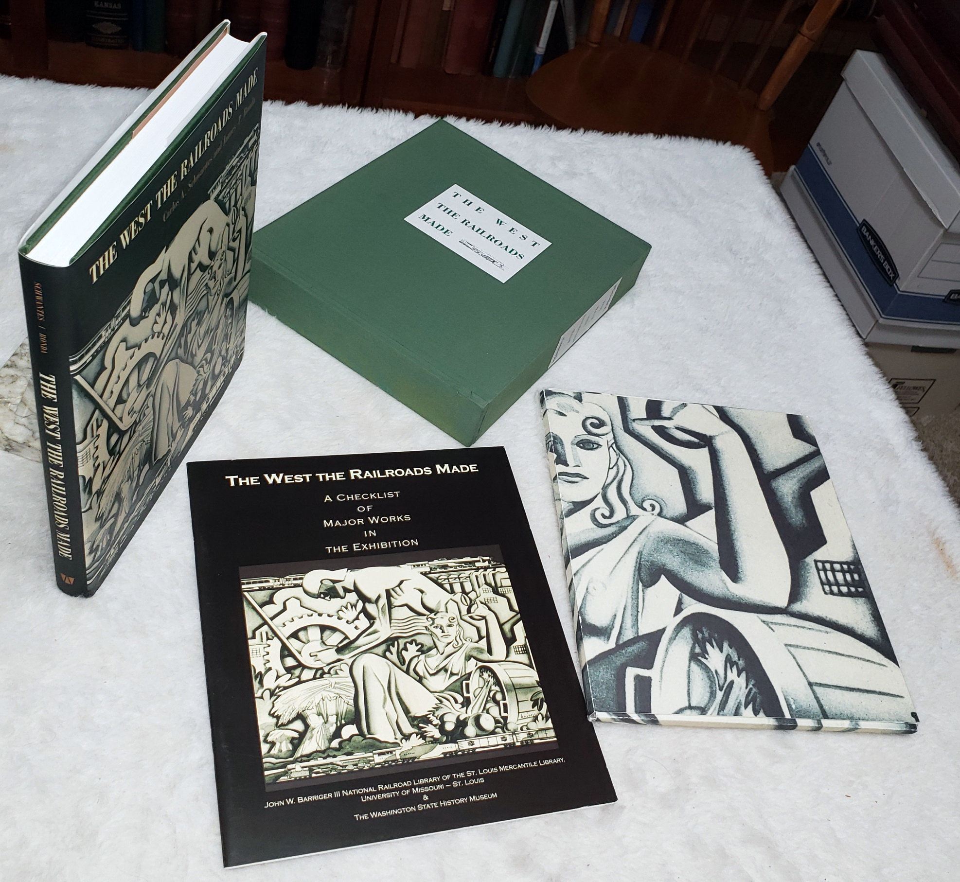 The West The Railroads Made [with] The West the Railroads Made: A Checklist of Major Works in the Exhibition [with] three Original Time Tables / Schedules