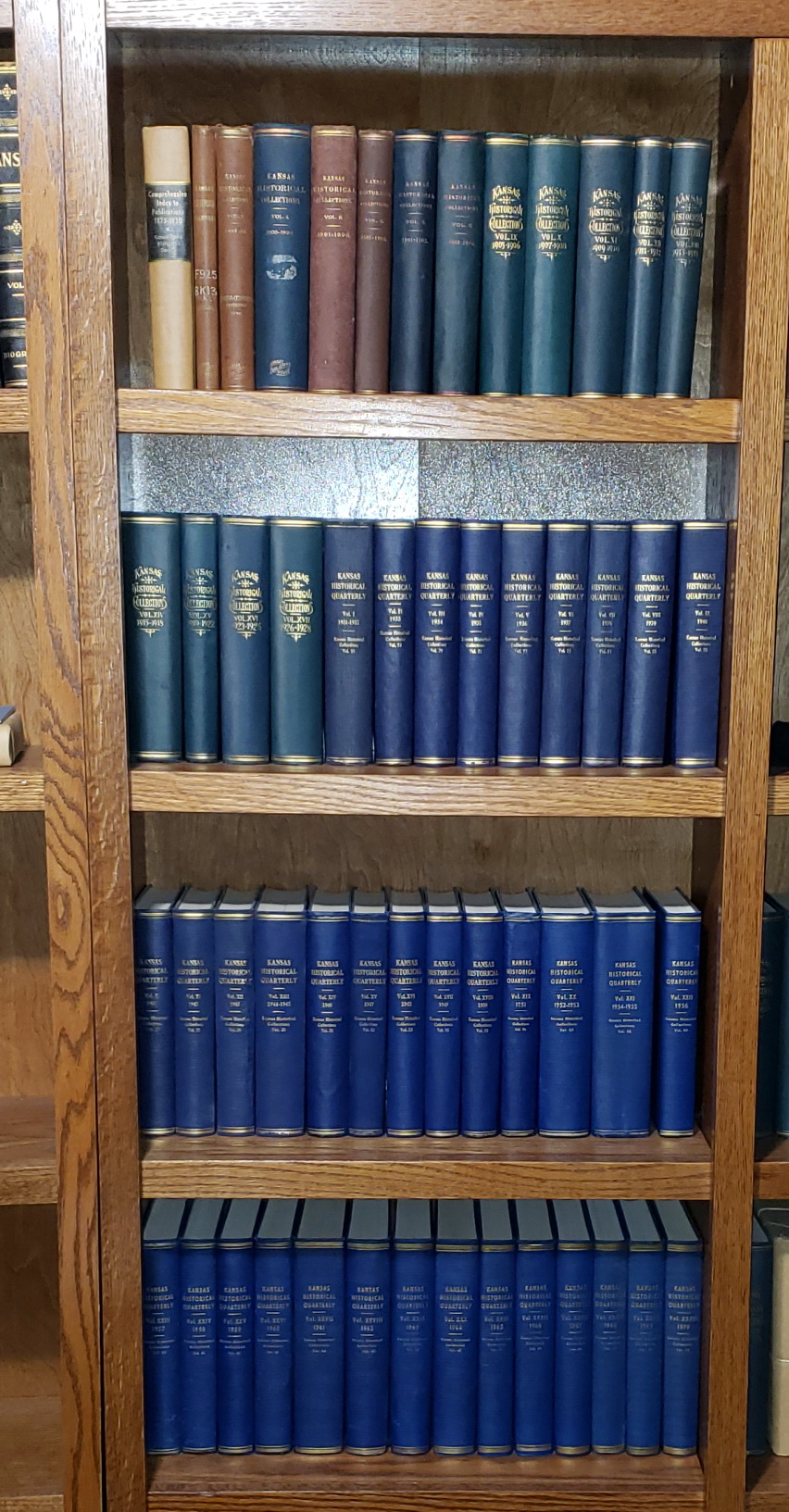 Kansas Historical Collections/Quarterlies Volumes 1-60, Plus Cumulative Index (61 Volumes in 60)