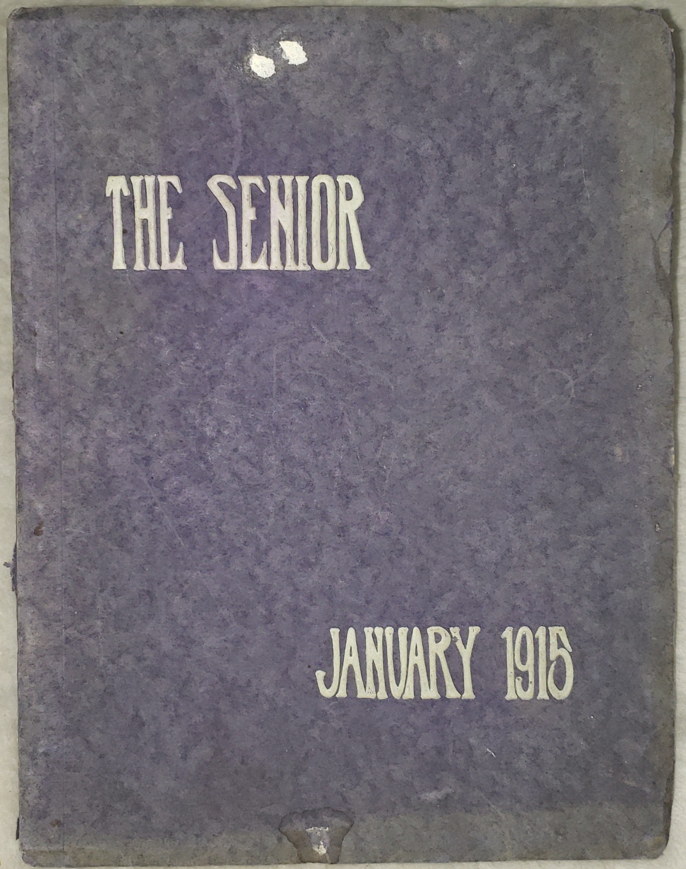 The Senior: The Book of the Class of January 1915