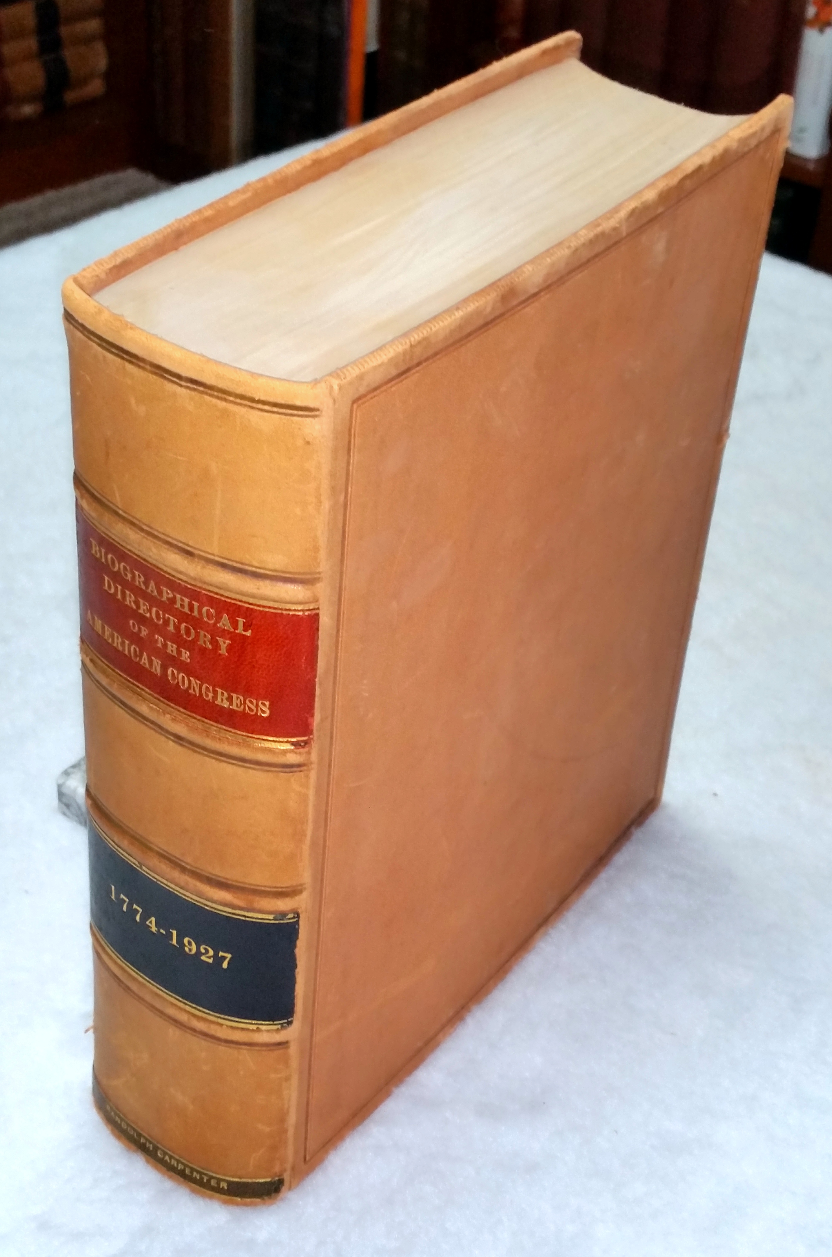 Image for Biographical Directory of the American Congress, 1774-1927